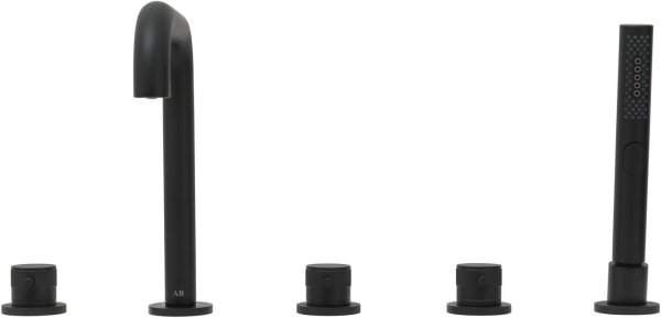 Смеситель на борт ванны Allen Brau Priority 5.FD31EQ00BJ7-AN31KK (с внутренней частью) черный матовый