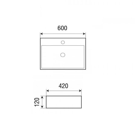 Раковина Grossman GR-3036 60 белая