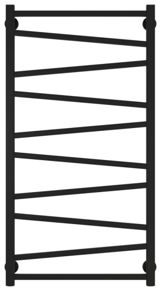 Полотенцесушитель водяной Сунержа Сирокко 31-0253-1050 1000x500 черный матовый