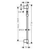 Душевая штанга Hansgrohe Unica Varia 27355000 72 см
