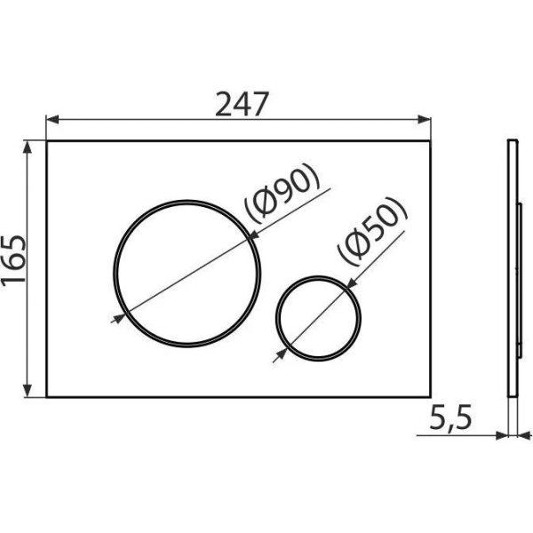Система инсталляции для унитазов AlcaPlast Sadromodul AM101/1120-4:1 RU M571-0001 кнопка смыва хром