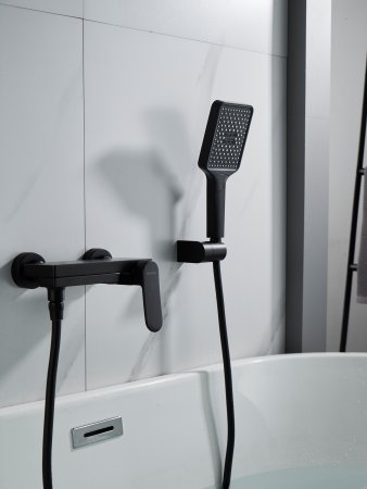 Смеситель для ванны Shevanik S4552H, Черный