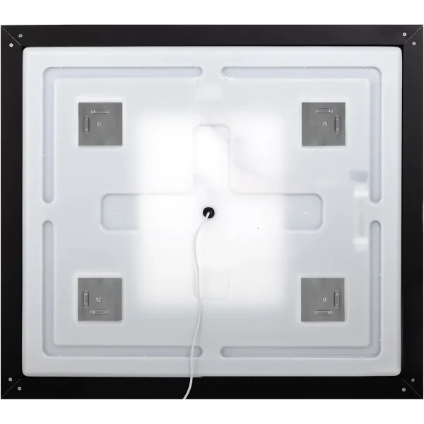 Зеркало BelBagno Kraft SPC-KRAFT-600-800-LED-TCH-WARM-NERO 60x80 см, с LED-подсветкой, сенсорным выключателем, антизапотеванием, черный