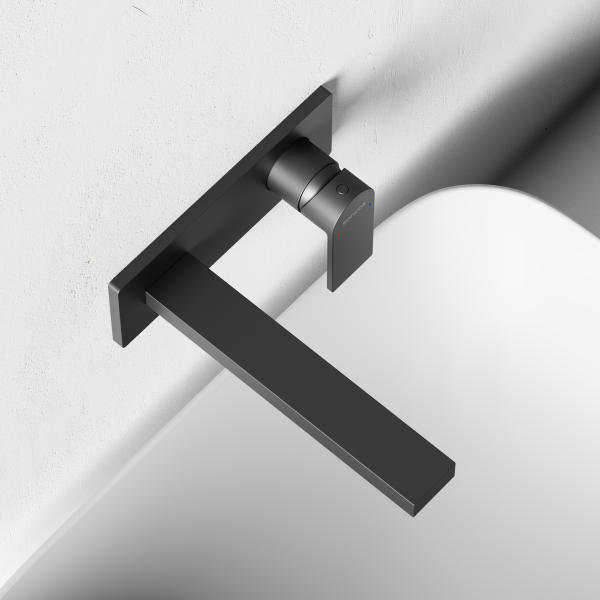 Смеситель для раковины SANCOS Studio c внутренней частью, черный матовый,  SC9017MB