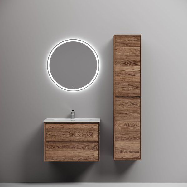 Тумба подвесная SANCOS Marmi 2.0 690х445х520 с двумя ящиками оснащенными доводчиками скрытого монтажа, дуб чарльстон, MR2.070ECH