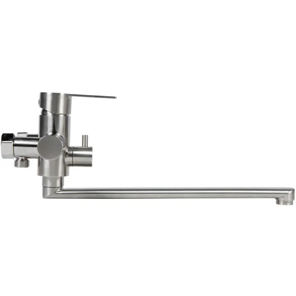 Смеситель для ванны Agger Easy A3121122 универсальный, с душевым гарнитуром, сатин