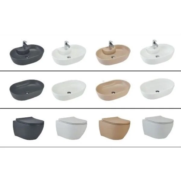 Унитаз подвесной beWash Bogen 88303673 безободковый, с функцией биде, с сиденьем микролифт, бежевый матовый