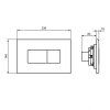 Кнопка смыва Ideal Standard Prosys Solea R0110AA хром