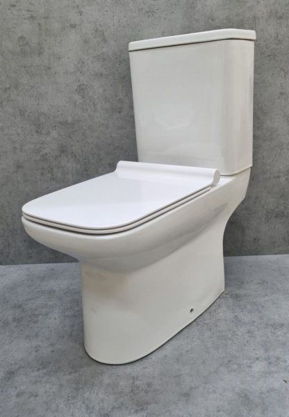 Унитаз напольный Ceramalux WK-9125, белый глянец