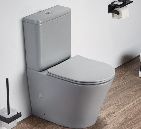 Унитаз напольный Ceramalux 2179 XMH, светло-серый матовый