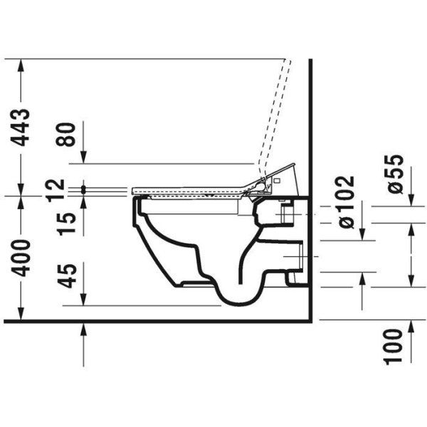 Унитаз подвесной Duravit  Vero Air 2525590000