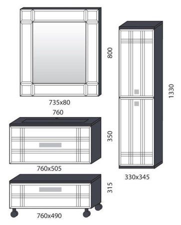 Мебельная раковина Edelform EF-2012-75 черная