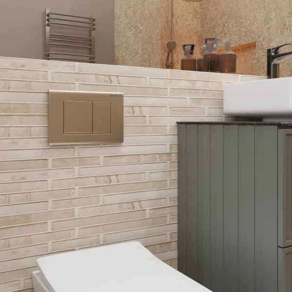 Кнопка смыва Charus Minimalista FP.310.51.01 для инсталляции, песочный матовый