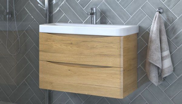 Тумба подвесная Velvex Clay 80.2Y, дуб верона (tp.CLA.9595.80.2Y дуб верона)