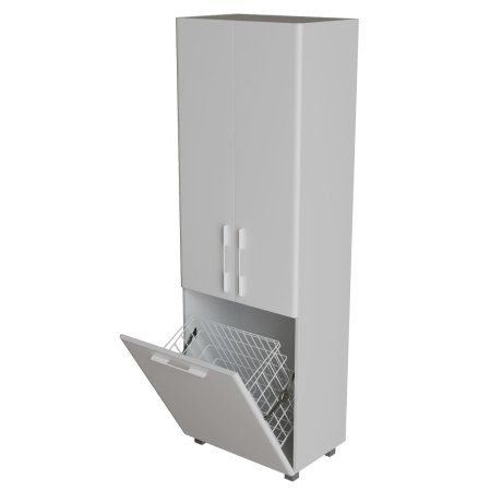 Пенал MIXLINE "СПУТНИК-60" белый с корзиной (600*1900*335) (ПВХ) (553951)