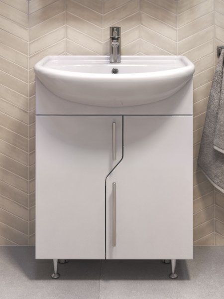 Тумба под раковину VIGO Turin 600-2-0 (Уют) поставляется в разобранном виде (226)