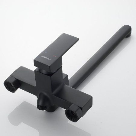 Смеситель для ванны Shevanik S9GS62WK2HMW, черный