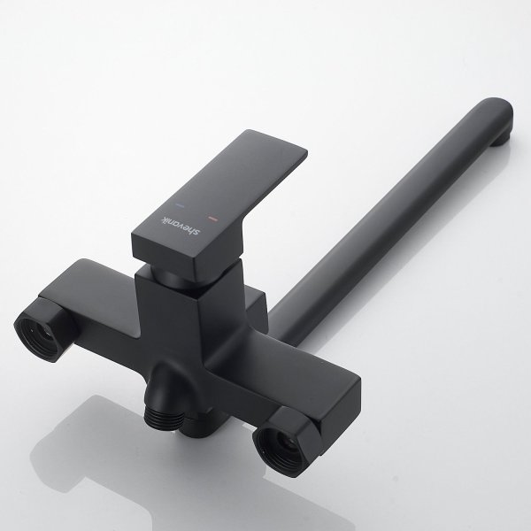 Смеситель для ванны Shevanik S9GS62WK2HMW, черный
