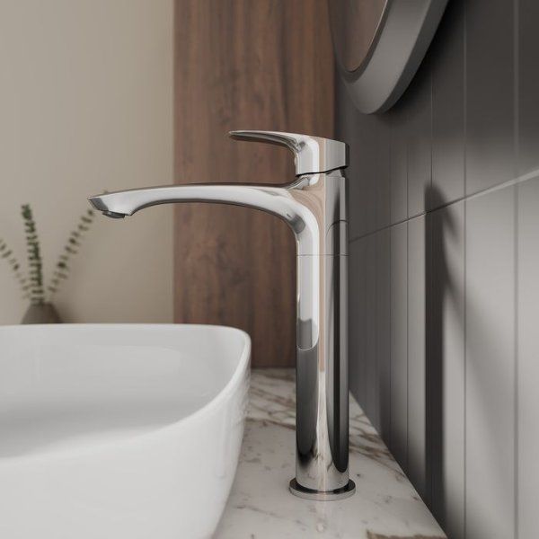 Комплект смесителей 2 в 1: Смеситель для ванны и смеситель для настольного умывальника, хром глянцевый, Rora, Milardo, RORSB01M70