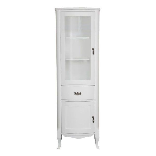 Шкаф-пенал Tiffany World Retro 51 L белый матовый