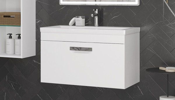 Тумба подвесная Velvex Estea 80.1Y, белый матовый (tp.EST.MOD.80.1Y)