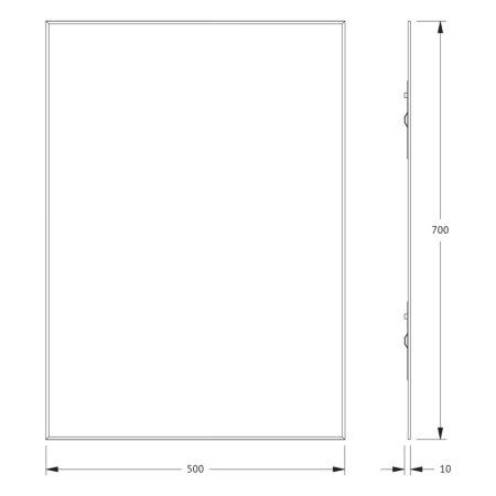 Зеркало Evoform Standard BY 0213 50x70