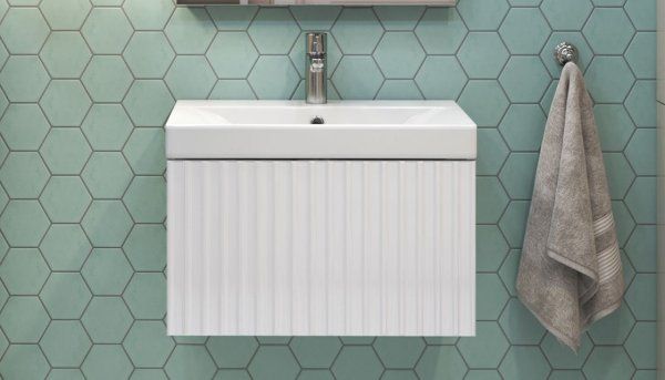 Тумба подвесная Velvex Compo 60.1Y, белый (tp.COM.9696.60.1Y белый глянец)