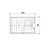Вставка для душевого поддона Jacuzzi Play 6505-260A белая