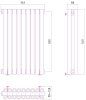 Дизайн-радиатор Сунержа Эстет 500х363 хром (9 секций) водяной