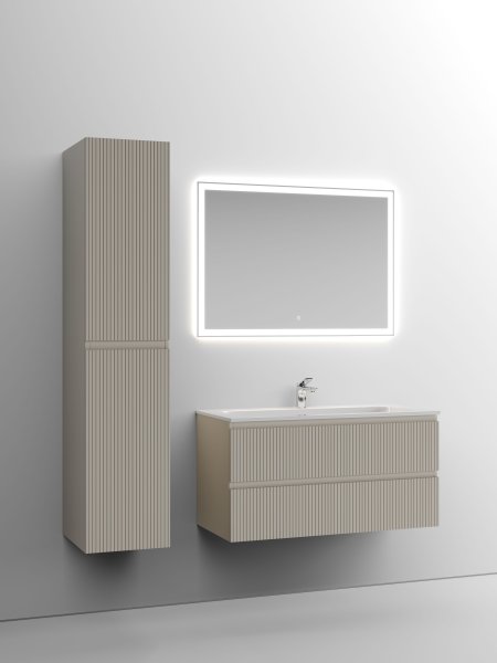 Тумба подвесная SANCOS Snob T 995х445х500, c двумя ящиками оснащенными доводчиками, Beige Soft , SNT100CE