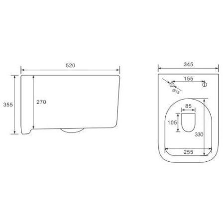 Унитаз Vincea Ultra VT1-32MB (подвесной) матовый черный