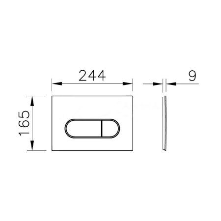 Кнопка смыва VitrA Root Round 740-2280 хром