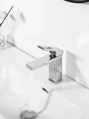 Смеситель для раковины однорычажный  Gappo G1018-1, хром