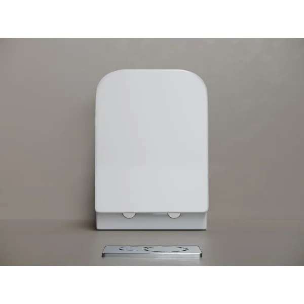 Унитаз подвесной Ceramicanova Miro CN11003T безободковый, торнадо, с сиденьем микролифт, белый