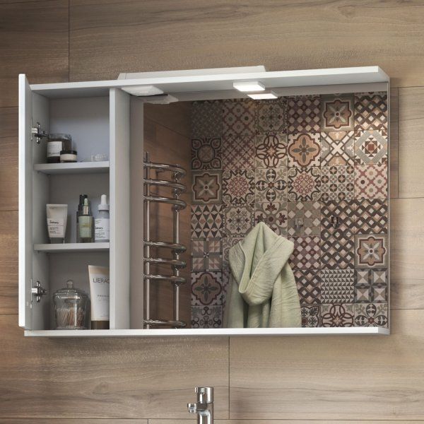 Шкаф VIGO навесной с зеркалом Diana 1000 (левый) со спотом (z.DIA.100.L.El)