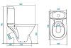 Унитаз-компакт Santek Римини WH302130 косой выпуск