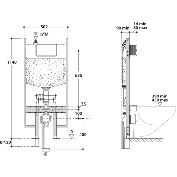 Инсталляция для унитаза Globo CAINSO3