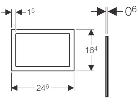 Монтажная рамка Geberit Sigma 60 242.544.GH.1 хром