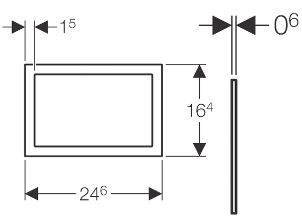 Монтажная рамка Geberit Sigma 60 242.544.GH.1 хром