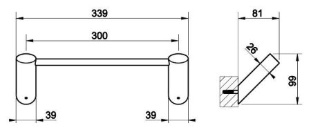 Полотенцедержатель Gessi Ovale 25697.031 хром