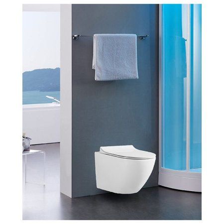 Унитаз подвесной Grossman GR-4455 безободковый, с толстой крышкой-сидением