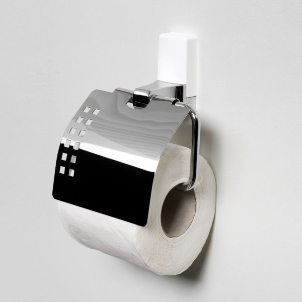 Держатель туалетной бумаги WasserKRAFT Leine K-5025W белый, хром