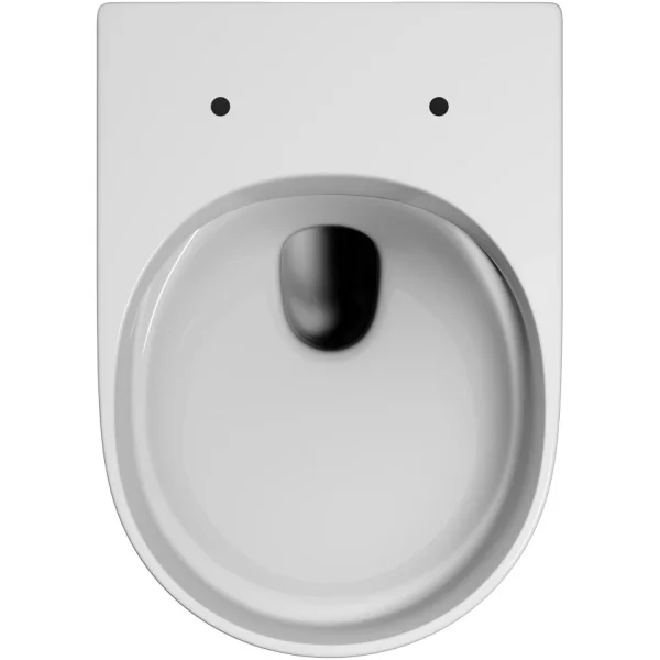 Унитаз подвесной Abber Ultra AC1301 безободковый, с сиденьем микролифт, белый