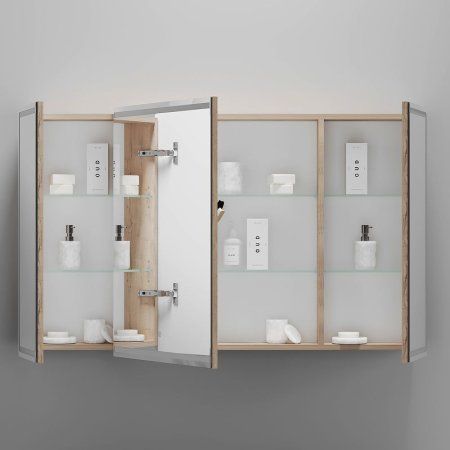 Шкаф-зеркало Sancos Mirror MI120EG 120 дуб галифакс натуральный