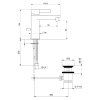 Смеситель для биде Webert DoReMi DR840102560, черный