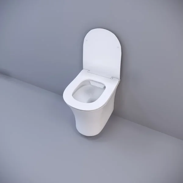 Унитаз подвесной Ceruttispa Bernina Aria CT7191 безободковый, с сиденьем микролифт, белый