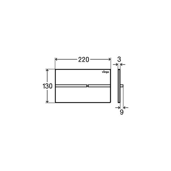 Кнопка смыва Viega Visign for More 204 773649 нержавеющая сталь