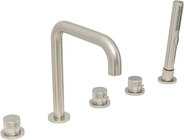 Смеситель на борт ванны Allen Brau Priority 5.AL31FU00QC7-KNBNDC (с внутренней частью) никель браш