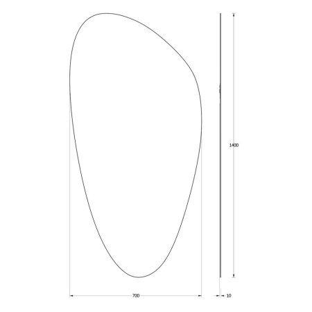 Зеркало Evoform Primary BY 0120 70x140