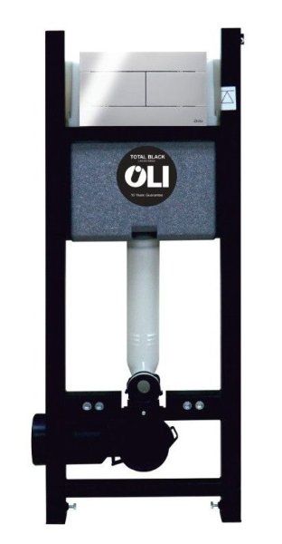 Комплект: Инсталляция Expert Total Black LE, мех. + панель слива Slim Della хр.гл. OLI (886668SDOO)